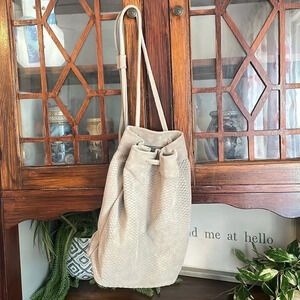 Monserat De Lucca Genuine Cow Suede Backpack